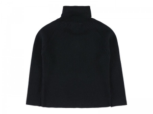 KNITTED RIBBED TURLENECK NAVY