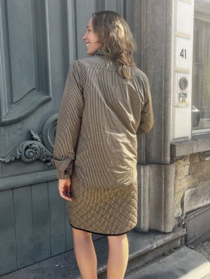 OVERHEMD WATERPROOF CHECK BEIGE