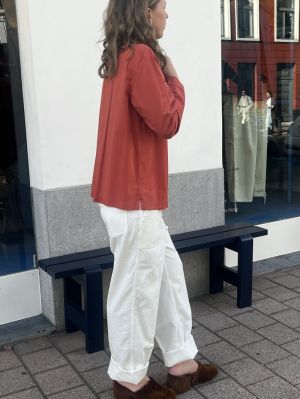 PANTALONE RIB PANNA
