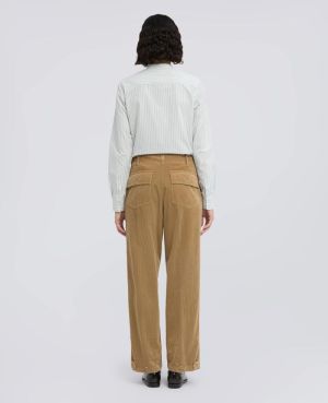 PANTALONE RIB BEIGE